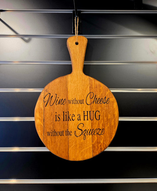Wooden decorative cutting board.