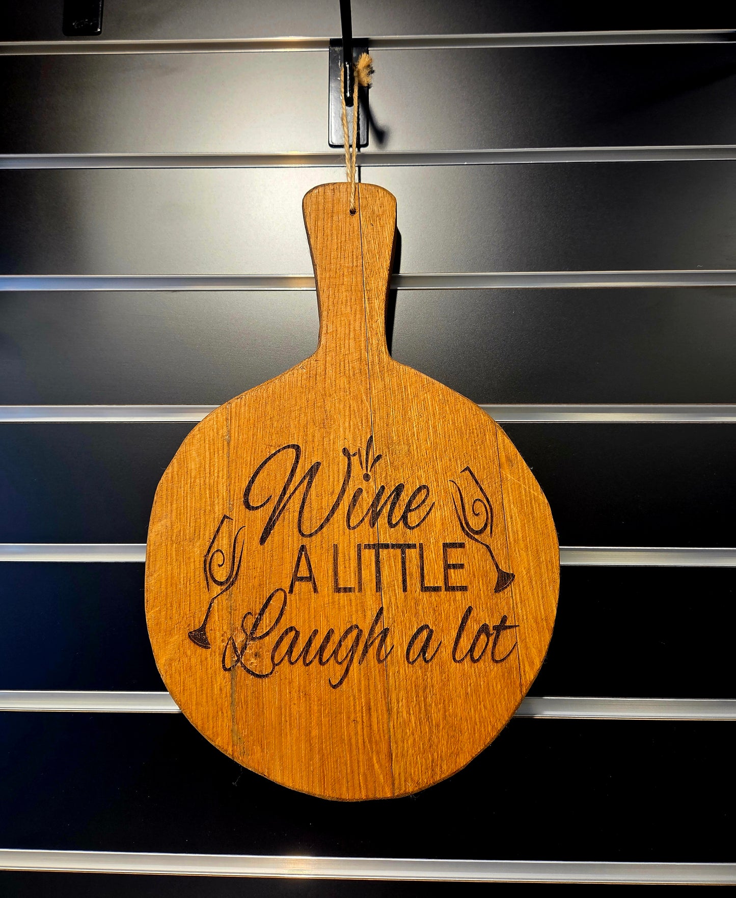 Wooden decorative cutting board.