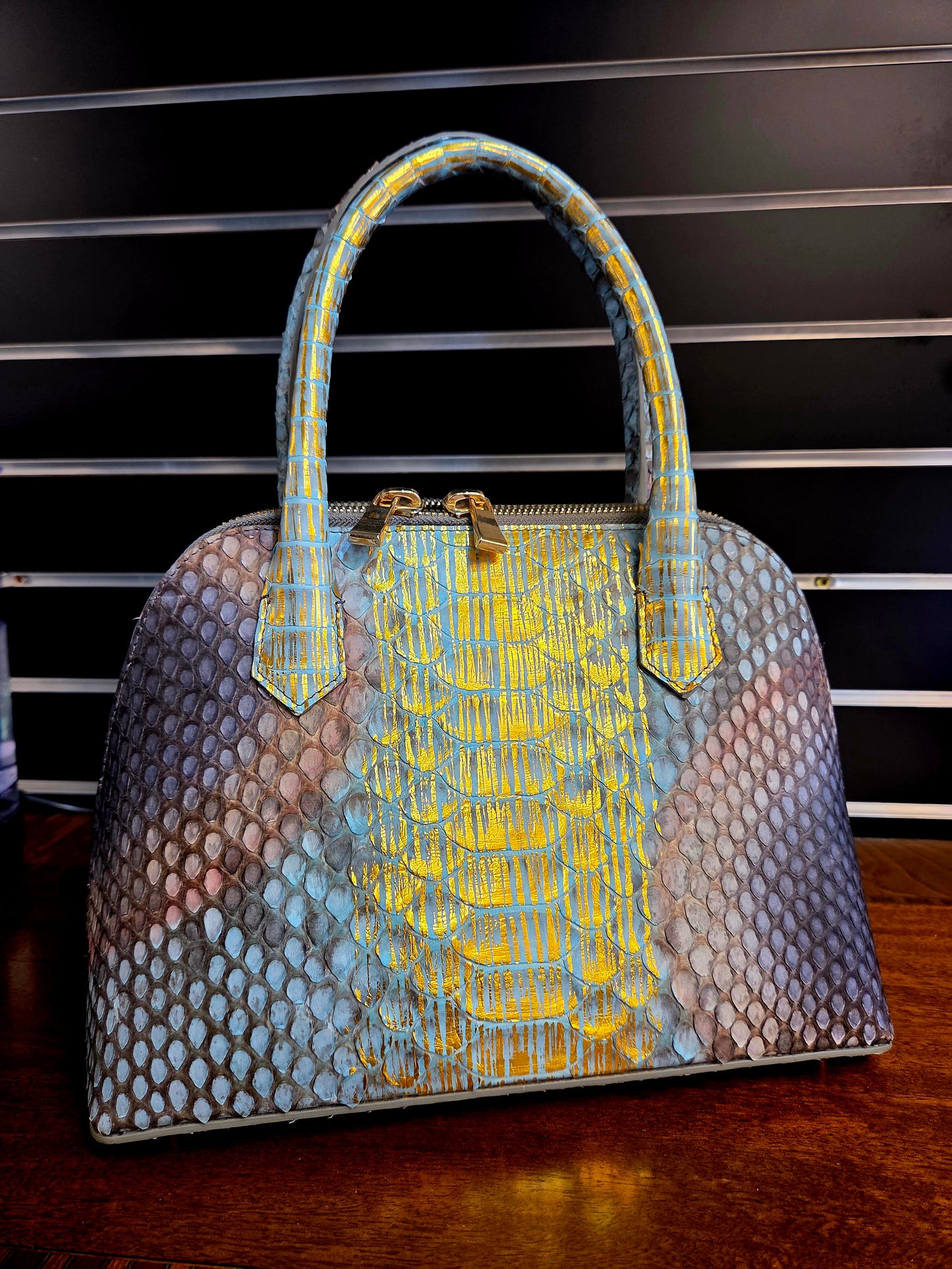 Marsellaise Handbag, Mutli-Colored Alligator