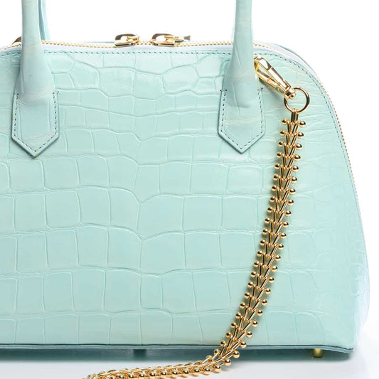 Marsellaise Handbag, Celeste Blue Alligator