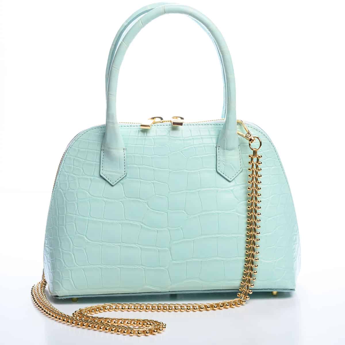 Marsellaise Handbag, Celeste Blue Alligator