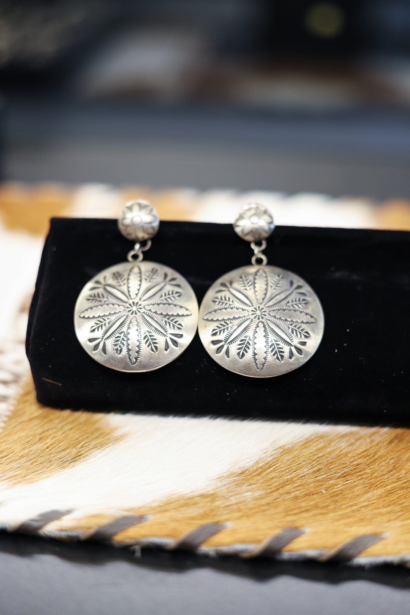 Old West Round Earrings