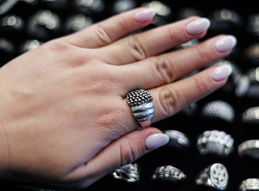 Textured Titan Ring