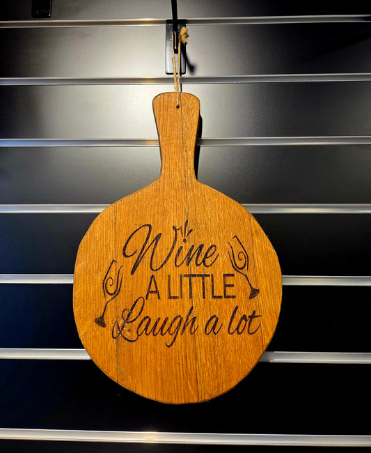 Wooden decorative cutting board.