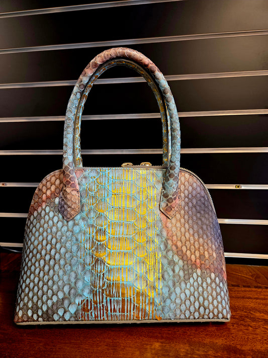 Marsellaise Handbag, Mutli-Colored Alligator