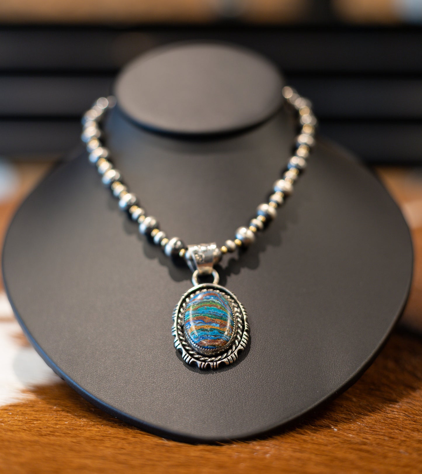 Earth & Sky Oval Necklace